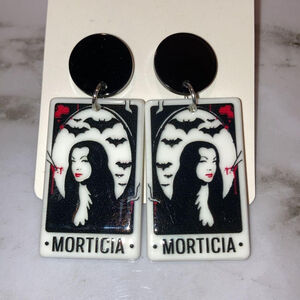 Morticia Addams halloween Earrings